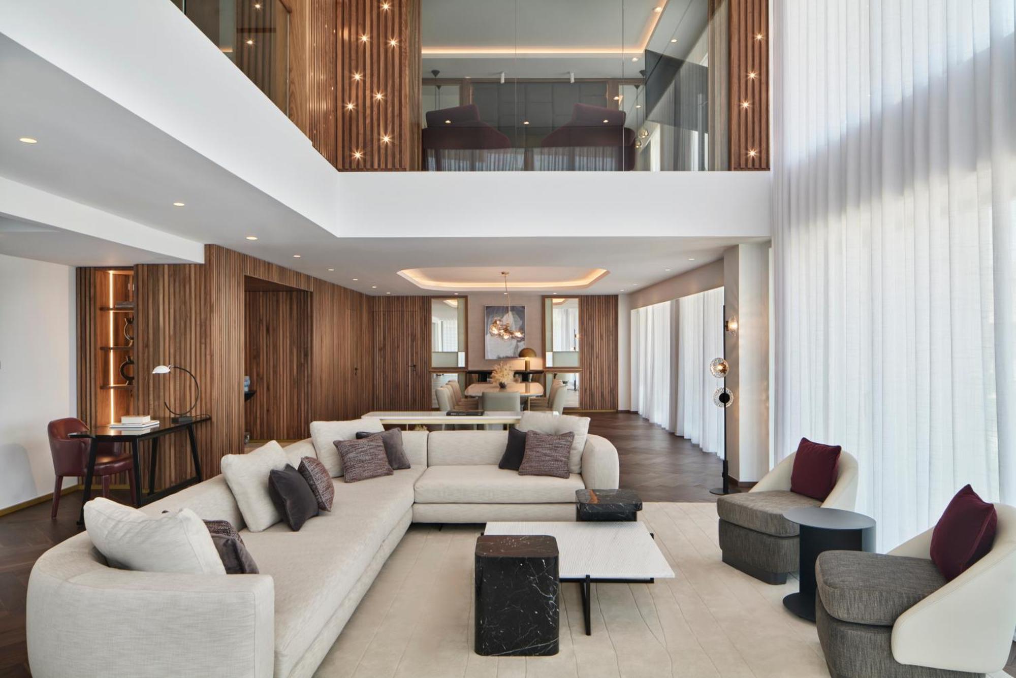 Grand Hyatt Athens Hotel Exterior photo The living room of a duplex suite